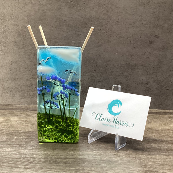 Handmade Fused Glass Reed Diffuser – Agapanthus - Fused Glass By Claire ...