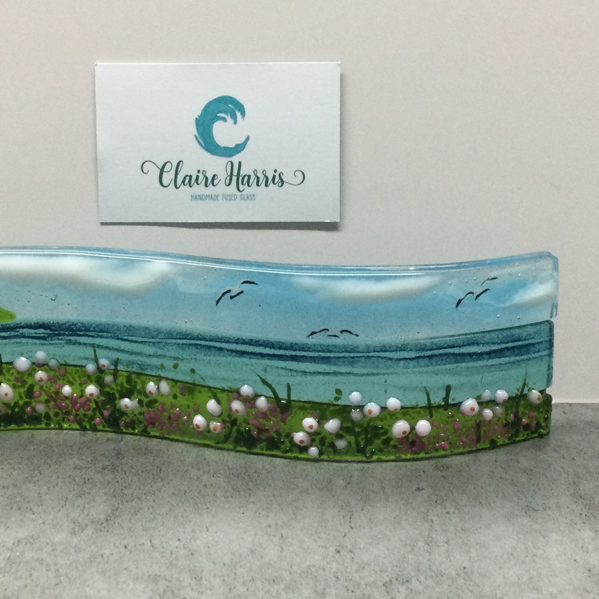 Small Freestanding Wave - Sea Pinks