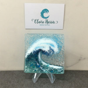 Trinket Dish - Light Aqua Crashing Wave