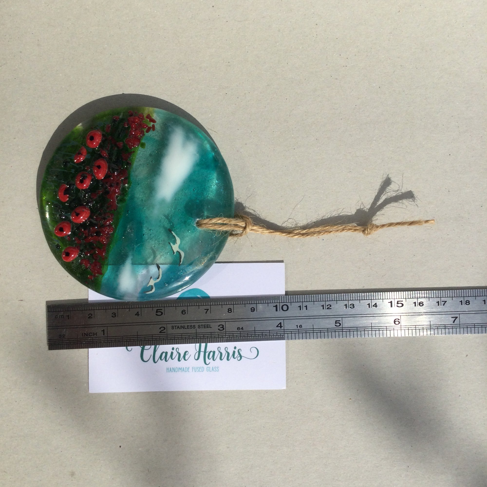 8cm Poppy Disc Hanger