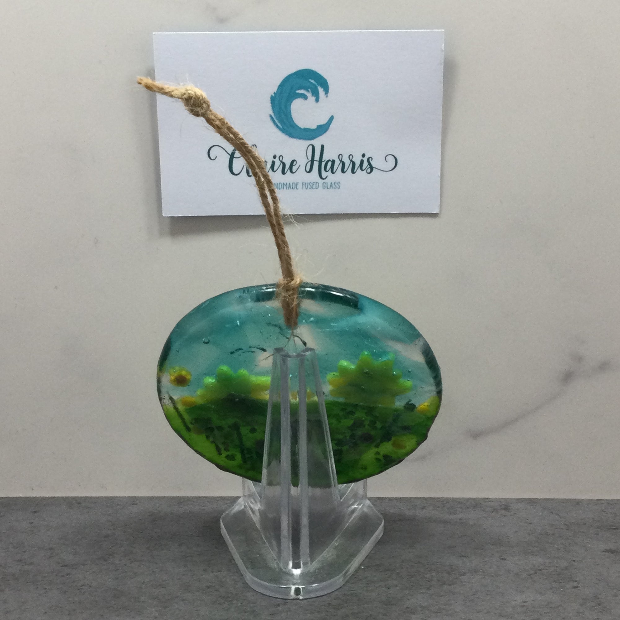 8cm Sunflower Field Disc Hanger