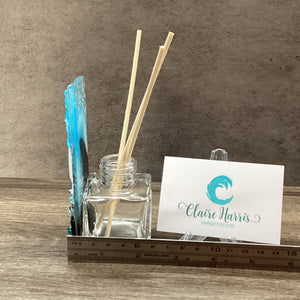 Fused Glass Reed Diffuser - Crashing Wave Dark Aqua