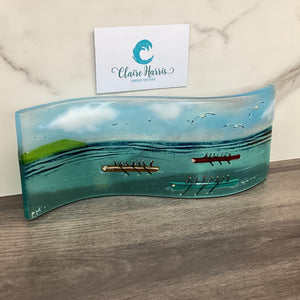 LIMITED EDITION 9cm Freestanding Wave Gig Rowers