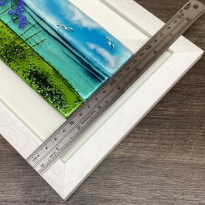 Large Framed Rectangle Agapanthus Scene