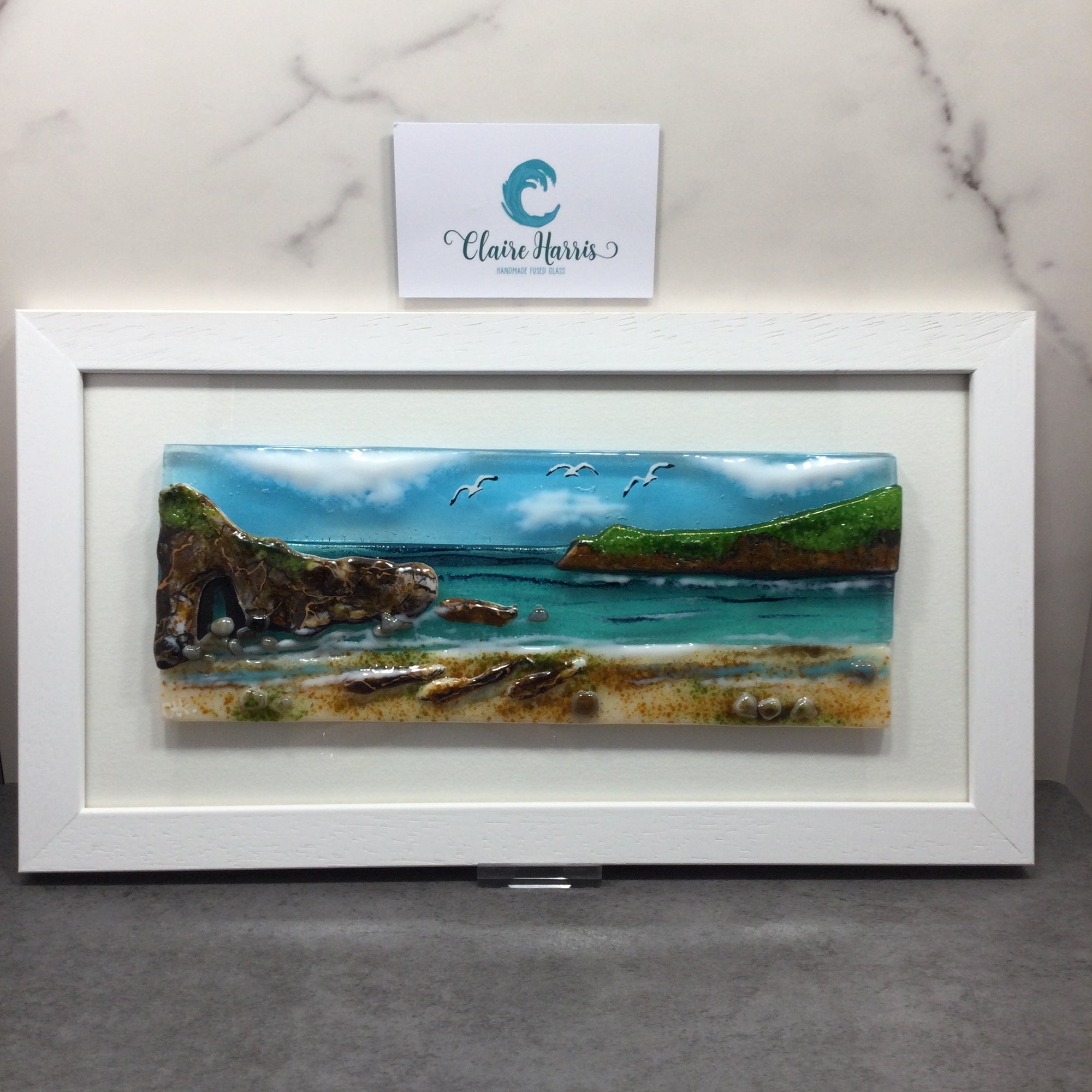 Large Framed Rectangle Nanjizal Scene