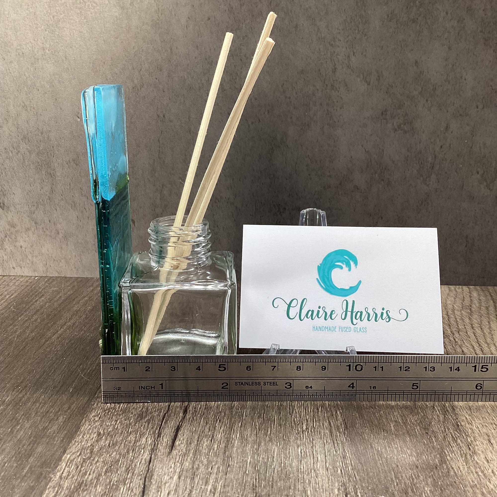 Handmade Fused Glass Reed Diffuser – Cornish Engine House - Fused Glass ...