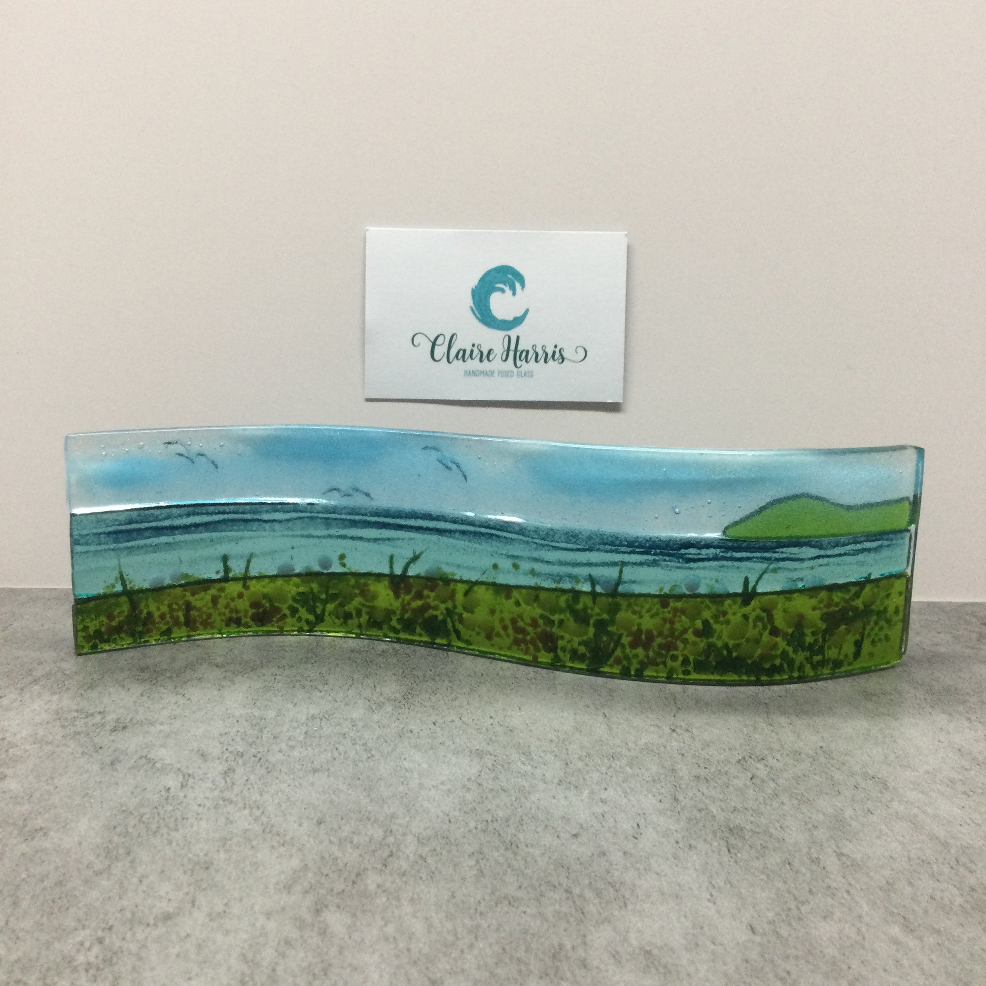 Small Freestanding Wave - Sea Pinks