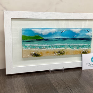 Large Framed Rectangle Sea Scene