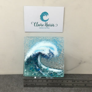 Trinket Dish - Light Aqua Crashing Wave