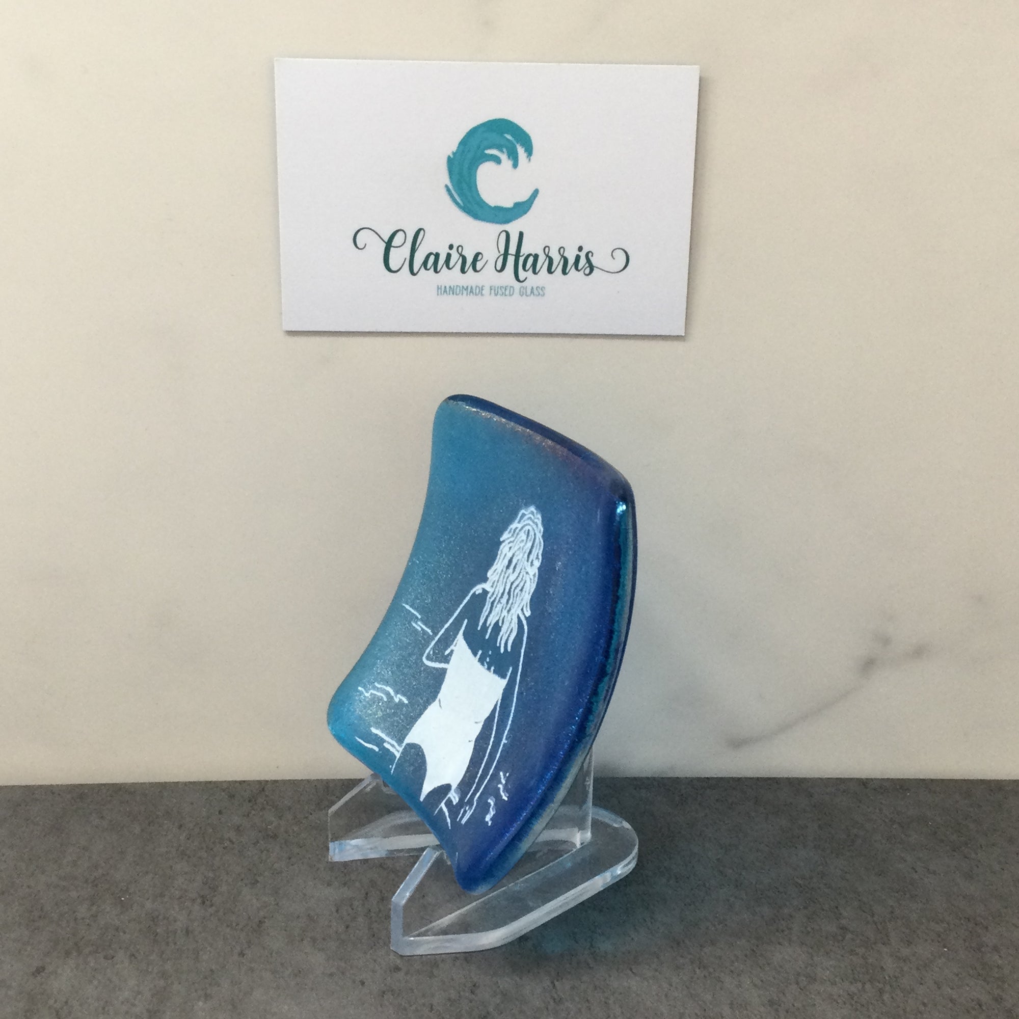 Cornish Wild Swimmers Standing, Turquoise Trinket Dish