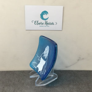 Cornish Wild Swimmers Standing, Turquoise Trinket Dish