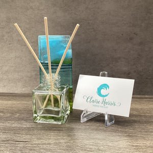 Fused Glass Reed Diffuser - Sea Pinks