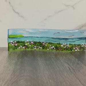 Small Freestanding Wave - Sea Pinks