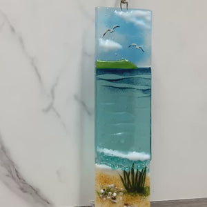 Large Hanger - Cornish Sea Scene with Grass