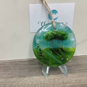 8cm Nearly Home Trees Disc Hanger