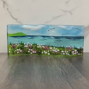 Large Freestanding Wave - Sea Pinks