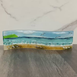 Small Freestanding Wave Sea Scene