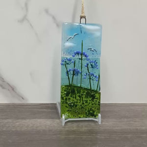Small Hanger - Sea scene with agapanthus