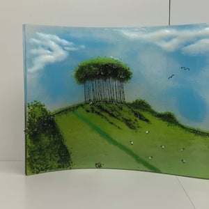 Jumbo Fused Glass Nearly Home Trees, Cornwall Border, Cookworthy Knapp