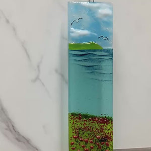 Large Hanger - Sea scene with poppies