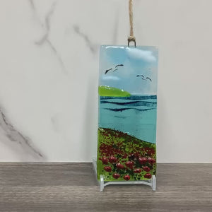 Small Hanger - Sea scene with poppies