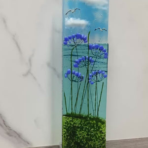 Large Hanger - Sea scene with agapanthus