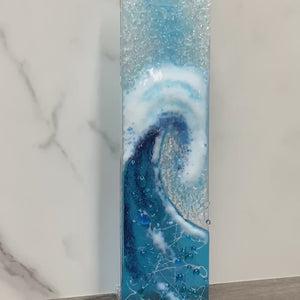 Large Hanger - Turquoise Crashing Wave