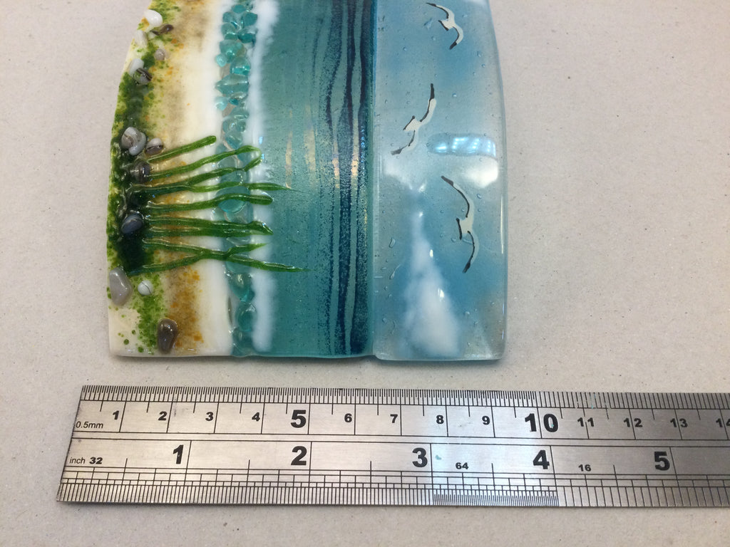Large Freestanding Wave - Sea Scene with grass