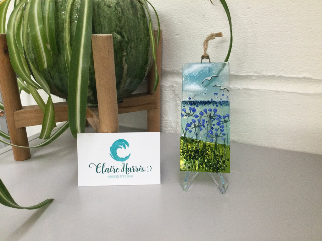 Small Hanger - Sea scene with agapanthus